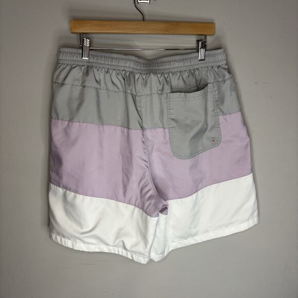 Nike Club Essentials Swim Trunks Shorts Mens XL CJ4486 Loose Fit Colorblock Prep - Picture 7 of 11